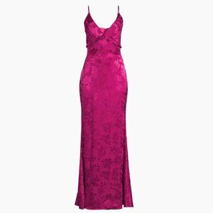 (NWT) One33 Social The Isabelle | Fuchsia V-Neck Slip Gown Size 0